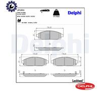 BRAKE PAD SET DISC BRAKE LP1931 FOR JEEP GRAND/CHEROKEE/III/SUV COMMANDER 3.7L