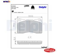 BRAKE PAD SET DISC BRAKE LP1944 FOR RENAULT MEGANE/III/IV/Hatchback VOLVO