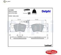 Front Disc Brake Brake Pad Set Delphi LP1950 Fits VW Touareg Braking System