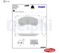 BRAKE PAD SET DISC BRAKE LP1954LC FOR VW FORD TRANSIT/Bus/TOURNEO/Van 2.0L 4cyl
