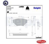 BRAKE PAD SET DISC BRAKE LP1955 FOR FORD BYD 4D24A3L/4D24B3L/JX4D24D4LL3 2.3L