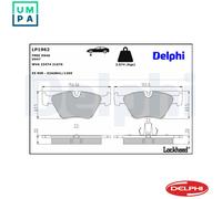 BRAKE PAD SET DISC BRAKE LP1962 FOR BMW 3/E46/Z/E6/Roadster/Convertible Z3/E36