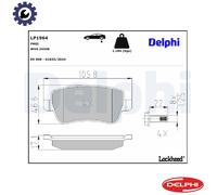 New Brake Pad Set, disc brake for FIAT:CROMA,CROMA Estate Van 77363607