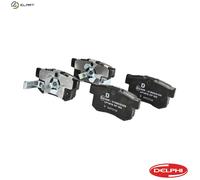 Disc Brake Brake Pad Set Delphi LP1972 Fits Honda Accord CR-V FR-V Saber