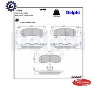 Delphi Brake Pads Rear With Anti-Squeak Plate Fits Jeep Commander Grand Cherokee