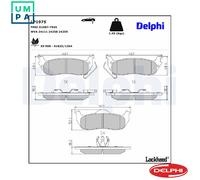 Delphi Brake Pads Rear With Anti-Squeak Plate Fits Jeep Commander Grand Cherokee