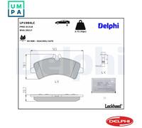 DELPHI LP1984LC Brake pad set