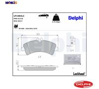 DELPHI LP1984LC Brake pad set