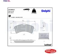 DELPHI LP1984LC Brake pad set
