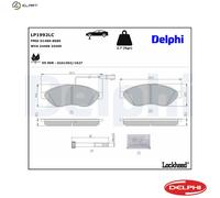 Brake Pad Set, disc brake DELPHI LP1992LC for PEUGEOT BOXER Van 3 2006-2015