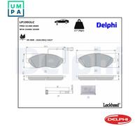 Brake Pad Set, disc brake DELPHI LP1992LC for PEUGEOT BOXER Van 3 2006-2015
