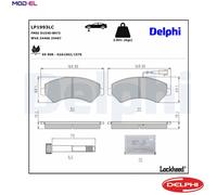 BRAKE PAD SET DISC BRAKE LP1993LC FOR PEUGEOT BOXER/Platform/Chassis/Van/Bus