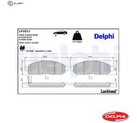 Front Disc Brake Brake Pad Set Delphi LP2011 Fits Nissan Navara Pathfinder