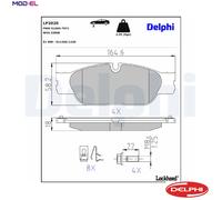 DELPHI LP2020 Brake pad set