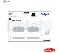 Front Disc Brake Brake Pad Set Delphi LP2024 Fits Fiat Croma Braking System