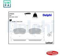 DELPHI LP2024 Brake pad set