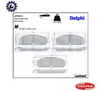 Disc Brake Brake Pad Set Delphi LP2033 Fits Chrysler Lancia MG 300C Thema MG 5