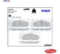 Disc Brake Brake Pad Set Delphi LP2033 Fits Chrysler Lancia MG 300C Thema MG 5