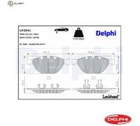 DELPHI LP2041 Brake pad set