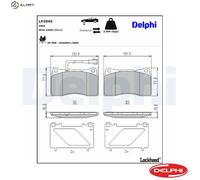 DELPHI LP2045 Brake pad set