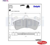 Disc Brake Brake Pad Set Delphi LP2057 Fits Porsche VW Cayenne Touareg