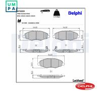 DELPHI LP2059 Brake pad set