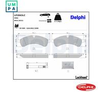 DELPHI LP2063LC Brake pad set