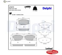 DELPHI LP2073 Brake pad set
