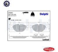 Front Disc Brake Brake Pad Set Delphi LP2091 Fits BMW X5 X6 Braking System