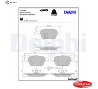 BRAKE PAD SET DISC BRAKE LP2107 FOR AUDI A4/S4 A5/S5 CAEB/CPMA/CDNC/CDNB 2.0L A4