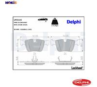 BRAKE PAD SET DISC BRAKE LP2115 FOR MERCEDES-BENZ M156.984/980 6.2L 8cyl S-CLASS