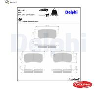 DELPHI LP2127 Brake pad set