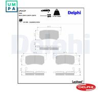 For Ssangyong - Rexton W / Rexton 2.0 2.7 2.2 2012-2017 Rear Brake Pads Delphi