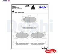 BRAKE PAD SET DISC BRAKE LP2166 FOR ACURA HONDA ACCORD/IX/VIII/Tourer/EURO 2.4L