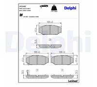 BRAKE PAD SET, DISC BRAKE LP2182