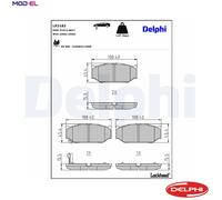 BRAKE PAD SET DISC BRAKE LP2182 FOR SUZUKI SWIFT/Mk/II/MK/V/IV/III CULTUS 1.0L