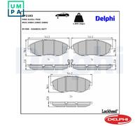 DELPHI LP2183 Brake pad set