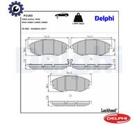 DELPHI LP2183 Brake pad set
