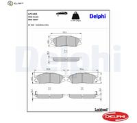 BRAKE PAD SET DISC BRAKE LP2184 FOR NISSAN SR20DE 2.0L 4cyl SUNNYK9K 722 1.5L