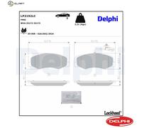 BRAKE PAD SET DISC BRAKE LP2192LC FOR RENAULT MASTER/III/Platform/Chassis/Van