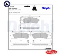 DELPHI LP2197 Brake pad set