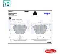 Delphi Brake Pads Front With Anti-Squeak Plate Fits BMW 5 Series 7 Series X5 X6