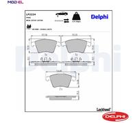 BRAKE PAD SET DISC BRAKE LP2224 FOR VW CARAVELLE/TRANSPORTER/Bus/Mk/KOMBI 2.0L