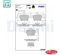 Delphi Brake Pad Set LP2224LC – Disc Brake for Multivan T5 2 (2009-2015)