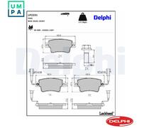 DELPHI LP2231 Brake pad set