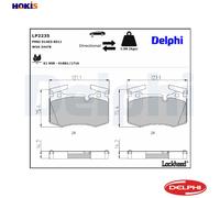 DELPHI LP2235 Brake pad set