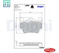 DELPHI LP2236 Brake pad set