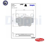 BRAKE PAD SET DISC BRAKE LP2236 FOR PORSCHE BOXSTER/Spyder 911/Targa CAYMAN 3.8L