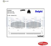 Front Disc Brake Brake Pad Set Delphi LP2242 Fits Toyota Hilux Hilux Vigo