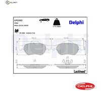 Disc Brake Brake Pad Set Delphi LP2252 Fits Renault Clio Megane Scenic Grand